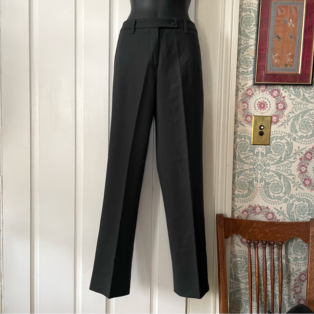 Prada Charcoal Gray Wool Pants